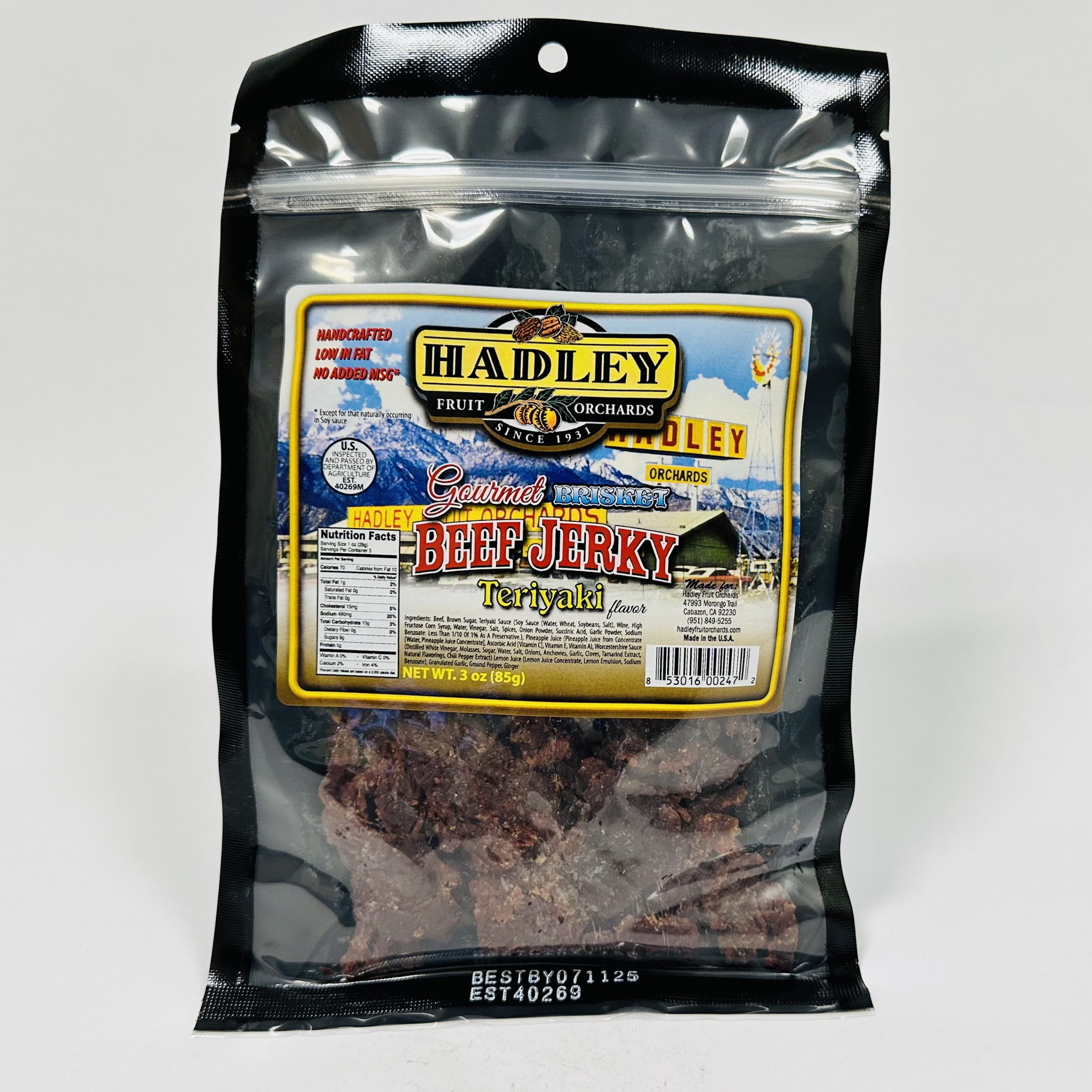 Beef Jerky Teriyaki 3oz