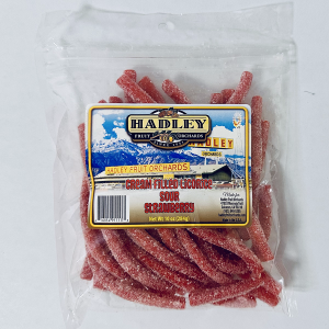 Cream Filled Licorice Sour Strawberry 10oz